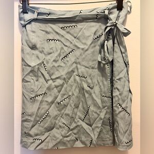 Banana Republic Stylish Blue Wrap Skirt